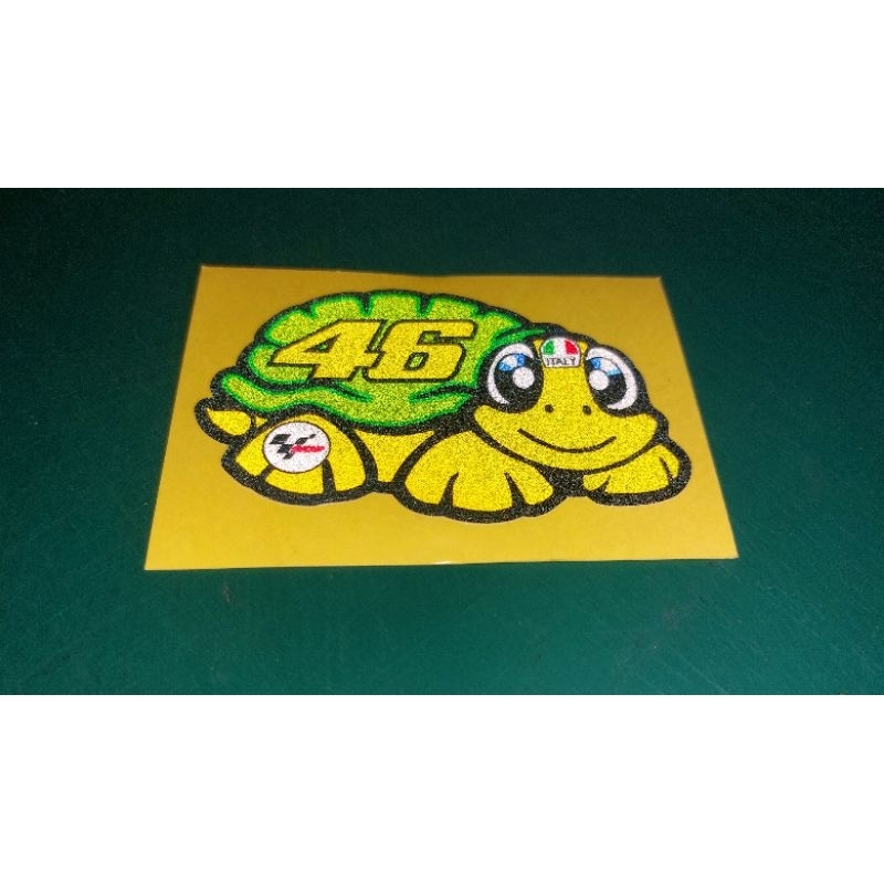 sticker3mเต่า46ITALYขนาด7.5×5cm
