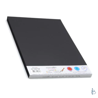 กระดาษปอนด์สีดำ+เนื้อด้าน ขนาด A4 — 110/150/180/260 แกรม (1แพ็ค=50แผ่น)