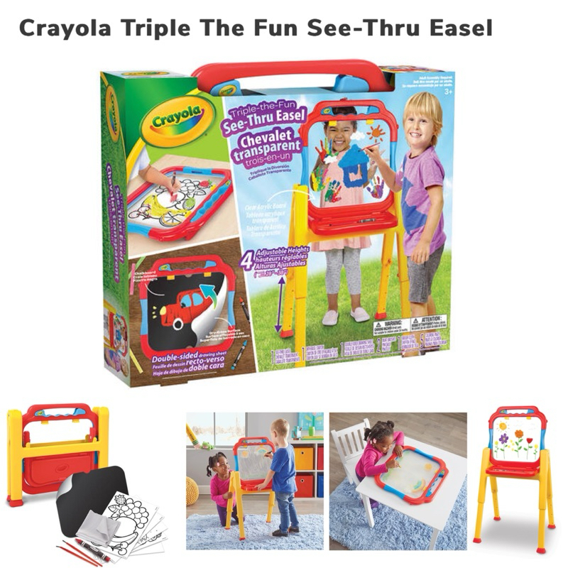 Crayola Triple-The-Fun See-Thru Easel