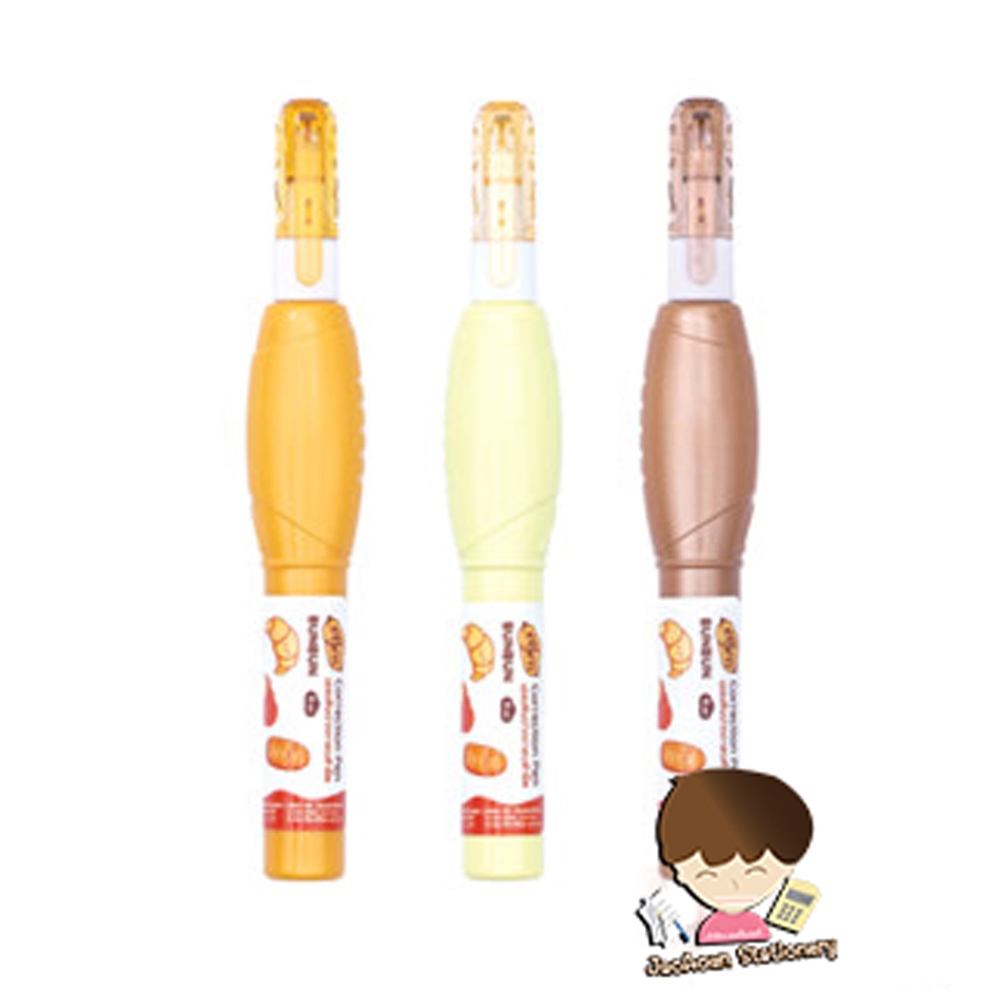 ปากกาลบคำผิด Elfen Bun Bun 4 มล. หัวยืดหยุ่น ลบเรียบเนียน คละสี 1 โหล
