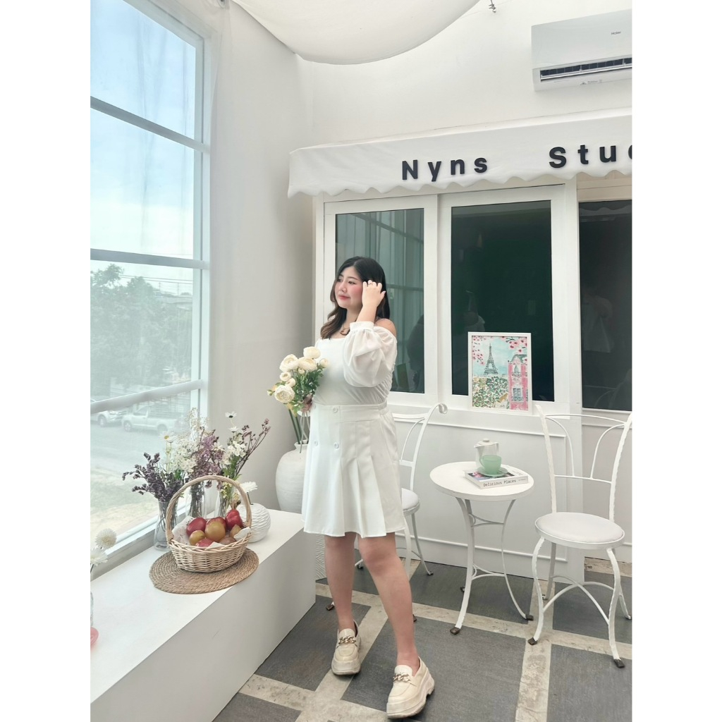 Timeless skirt กางเกงกระโปรงจีบรอบ กางกระโปรงสาวอวบ | plussizeby.yuti