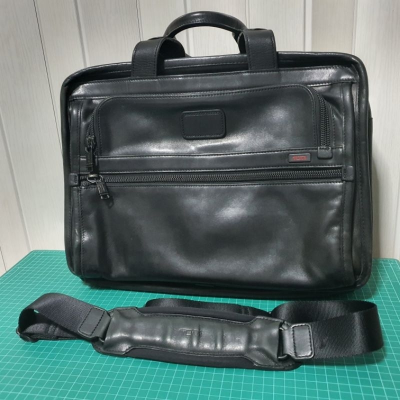 TUMI กระเป๋าหนัง กระเป๋าเอกสาร Laptop Briefcase Messenger Business Bag มือสอง