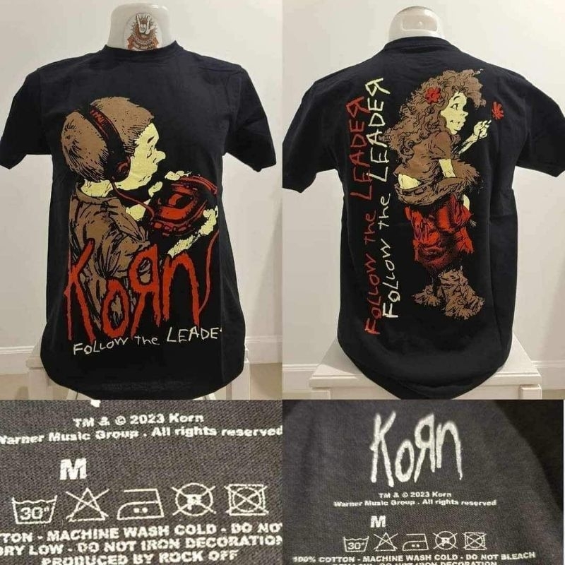 🔥KORN คอนร์ เสื้อวง งานลิขสิทธิ์แท้ นำเข้า-UK ของแท้🌍