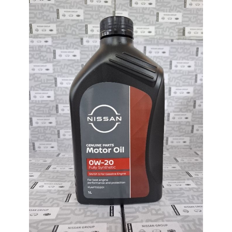 น้ำมันเครื่องเบนชิน  NISSAN FULLY SYN SN 0W20 (อะไหล่แท้ NISSAN) ขนาด 1 ลิตร