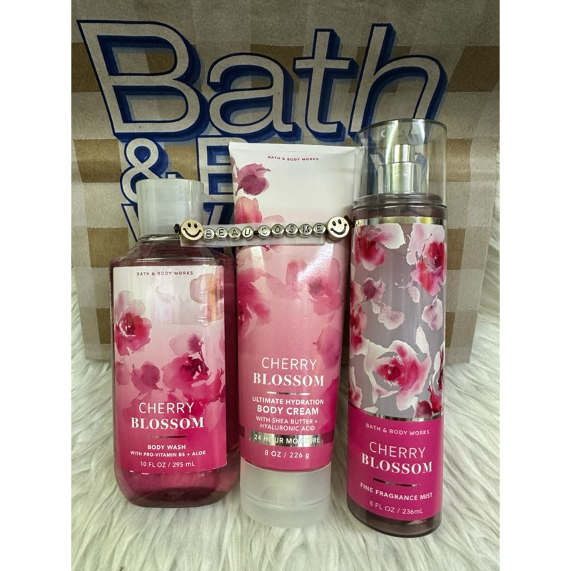 Cherry Blossom Bath&BodyWorks กลิ่นซากุระ ชมพู หอมหวาน มีสินค้าพร้อมส่ง โลชั่น อาบน้ำ ครีมทาิว บอดี้สเปรย์