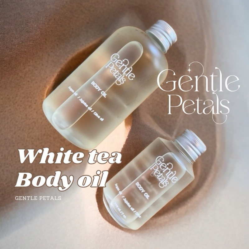 Gentle Petals บอดี้ออยล์ แบ่งขาย 30 ml กลิ่นชาขาว