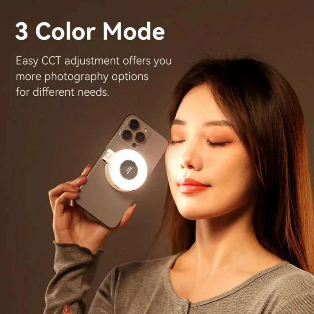 Ulanzi LM19 Magsaf Fill Light ไฟเซลฟี่ ถ่ายภาพ สำหรับสมาร์ทโฟน แบบ Magsaf ปรับแสงขาว-ส้มได้ พกพาง่าย ราคา ถูกที่สุด ดีลบีเคเค แกลเลอรีภาพที่ 2