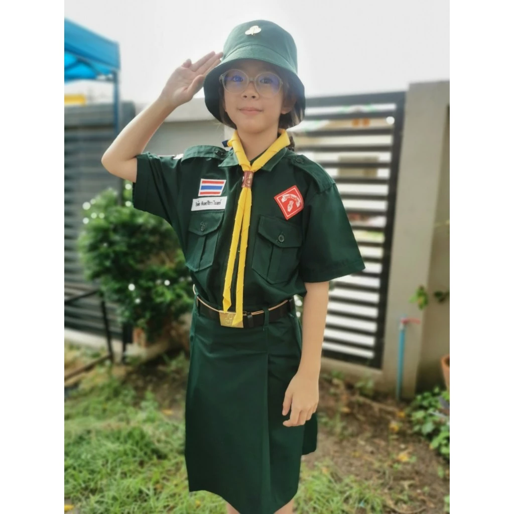 ชุดเนตรนารี เสื้อเนตรนารี กระโปรงเนตรนารี สินค้าพร้อมส่ง.