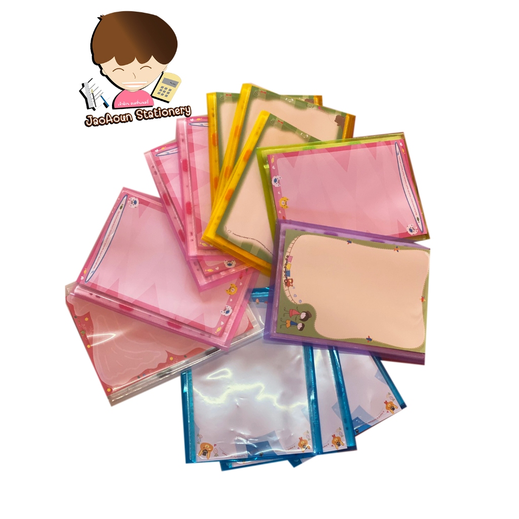 แฟ้มเคลียร์ แฟ้มปกอ่อน แฟ้มโชว์เอกสาร สมบุญชัย   A4 มีไส้ 10 ไส้ (สามารถเพิ่มไส้ได้)
