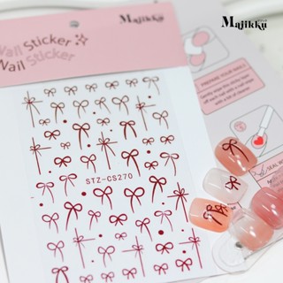 สติกเกอร์ติดเล็บ MAJIKKU สติ๊กเกอร์ไม่ต้องลอกน้ำ ติดได้เลย ม…