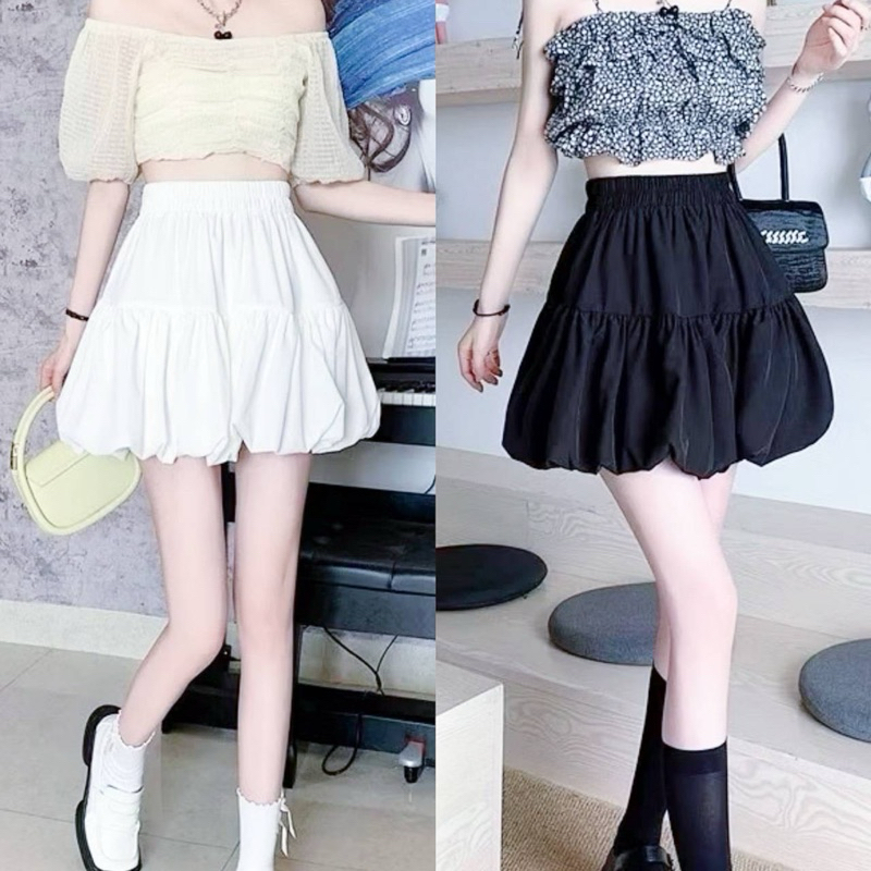 aimorn_shop กระโปรงบอลลูน ผ้าครัช งานสวย ใส่แล้วน่ารักมากก