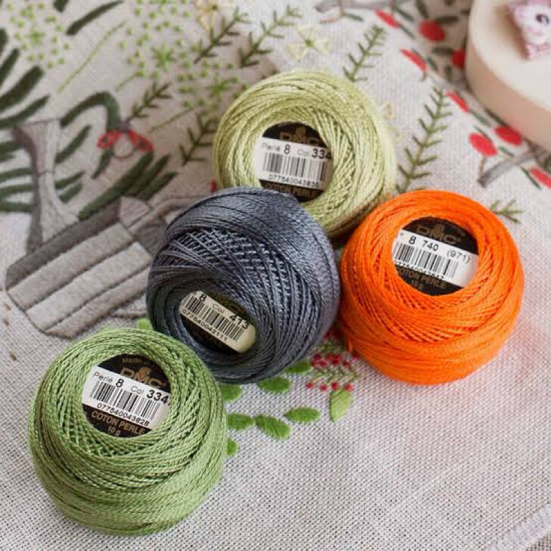 DMC No 8 ไหม Pearl cotton เบอร์ 8 made in france 🇫🇷 (สีรหัส 1 -760)