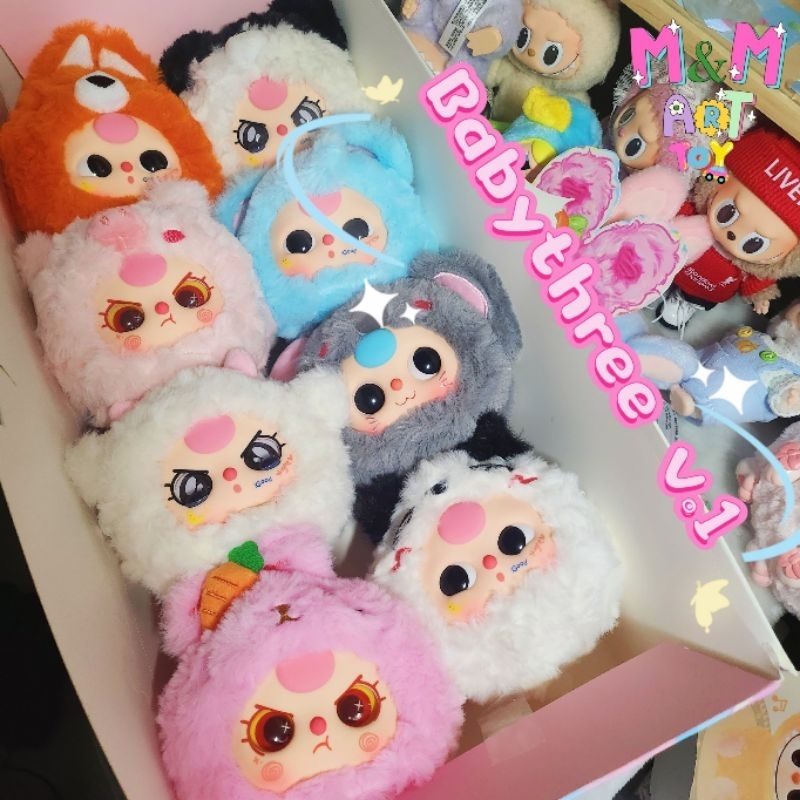 (พร้อมส่งในไทย )baby three v.1 เบเบี้ทรีเวอร์ 1 (อัพเกรดตา+ซิป)