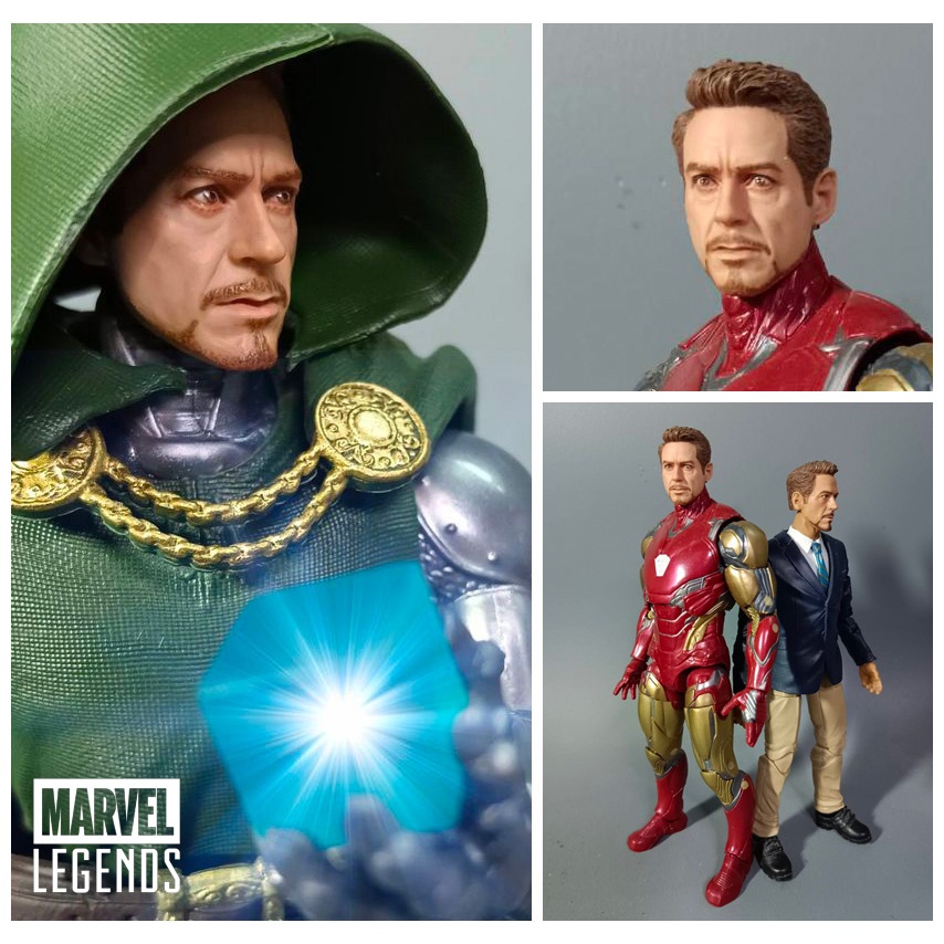 Robert downey jr tony stark 1/12 head sculpt for Marvel legends หัวโทนี่ขนาด 1/12
