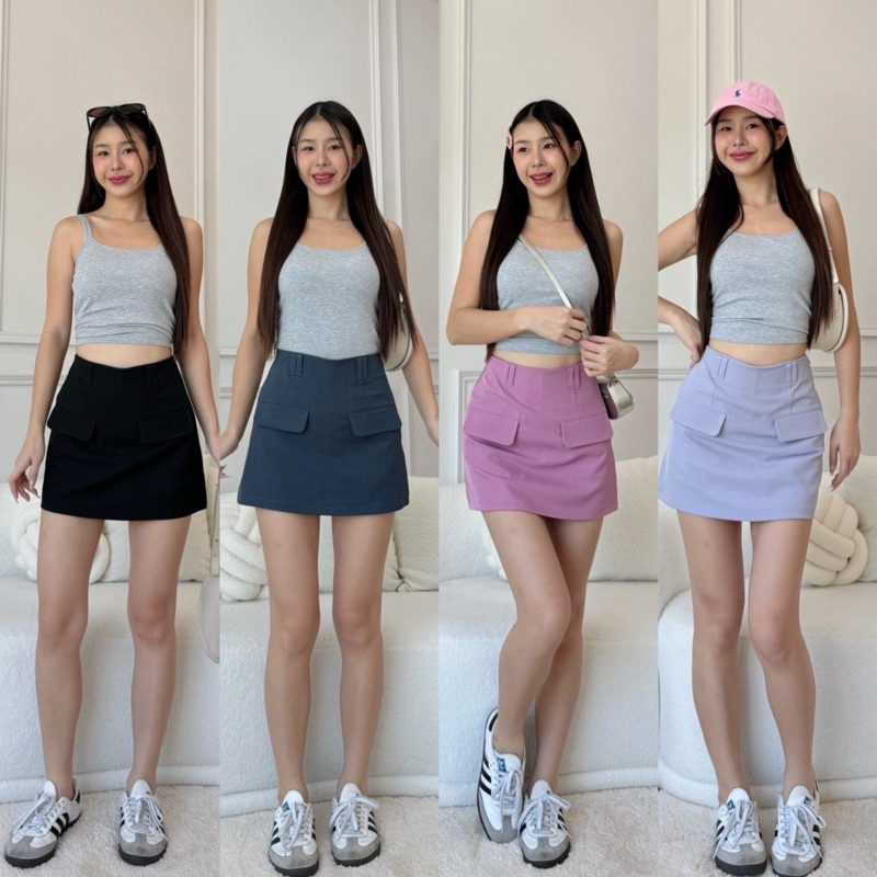 𝑁𝑒𝑤 𝐶𝑜𝑙𝑙𝑒𝑐𝑡𝑖𝑜𝑛 กางเกงกระโปรงผ้าบัตเตอร์พร้อมส่ง