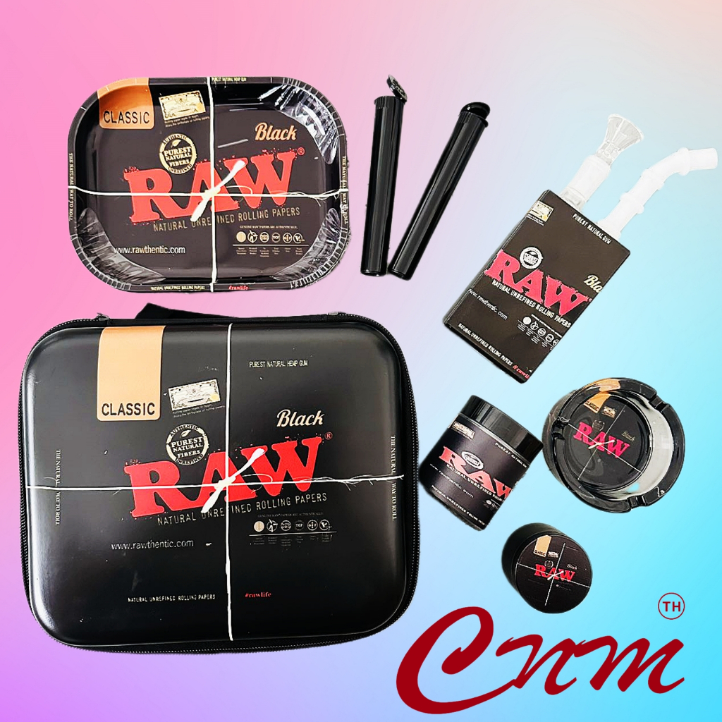 พร้อมส่ง！ชุดบ้องกระเป๋า บ้องแก้ว รวมทั้งหมด8รายการต่อ1ชุด กระปุกเก็บชา ที่เขี่ยบุห รี่ ที่บด ถาดหลอดเก็บบุ ห รี่ กระเป๋า
