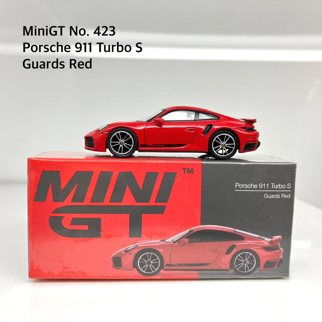 MiniGT 📌No. 423 📌 Porsche 911 Turbo S Guards Red