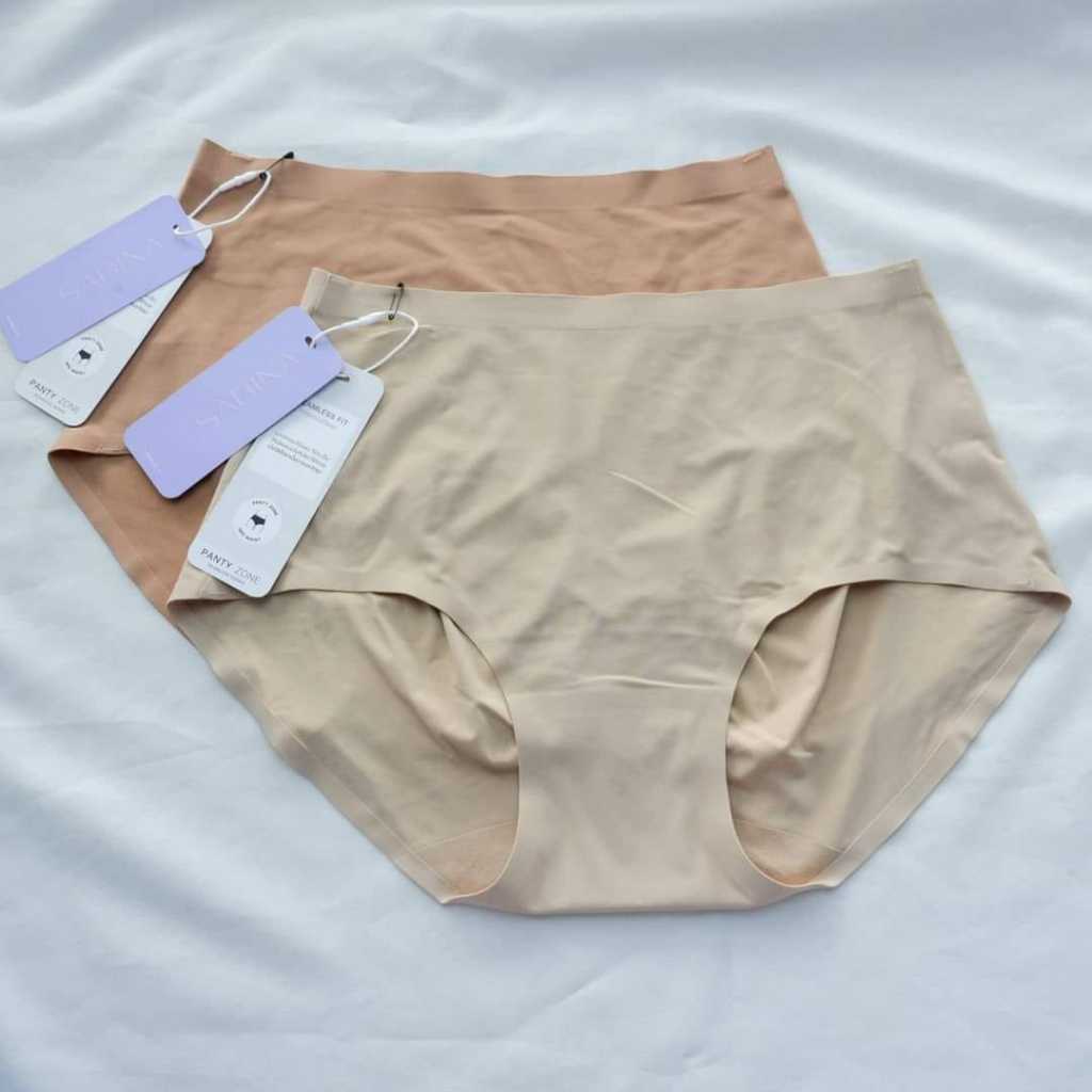 Sabina (SUXK120/ NUZ24036) กางเกงในรีดขอบด้วยความร้อน ทรงครึ่งตัว เนื้อนิ่มลื่นเบาบาง