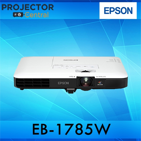 เอปสัน EB-1785W เครื่องฉายโปรเจคเตอร์ 3200 ลูเมน รองรับ Wi-Fi 2.4GHz สีดำ/ขาว