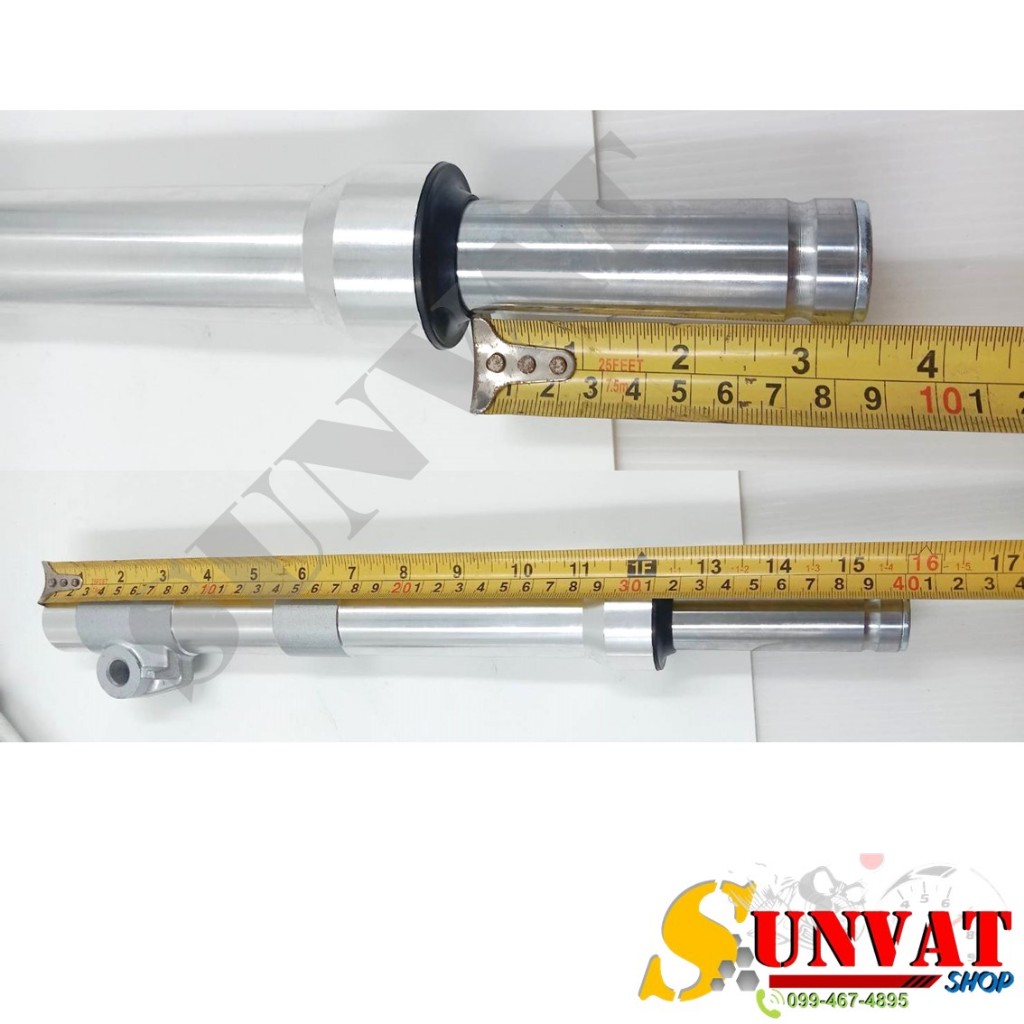 โช๊คหน้ากลึงเงา WAVE125/R/S/I(ไฟเลี้ยวบังลม) โช้คหน้า ตัดแกน 2.5 นิ้ว สำหรับเวฟ125 ตัวเก่า - รูปที่ 4