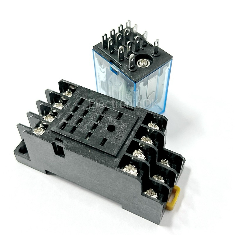 รีเลย์ MY4J MY4N 12VDC 24VDC 220VAC 14PIN พร้อมซ็อกเก็ต รูปที่ 5