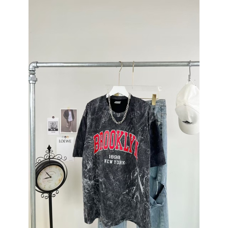 เสื้อยืดโอเวอร์ไซส์ งานผ้าฟอกวินเทจ No.43