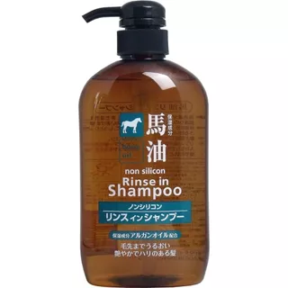 Kumano Yushi Horse Oil Soap, Shampoo & Conditioner 600 ml ผลิตภัณฑ์ทำความสะอาดร่างกาย น้ำมันม้า จากญี่ปุ่น