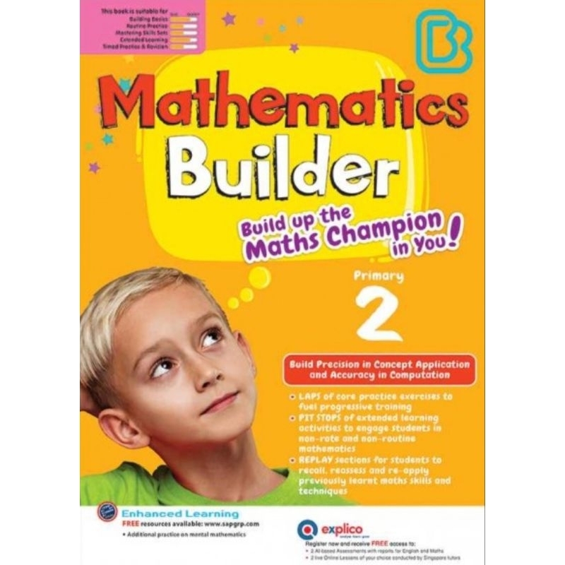 Mathematics Builder : Build up the Maths Champion in You! P. 2 with answer key#แบบฝึกหัดเสริมคณิตศาส