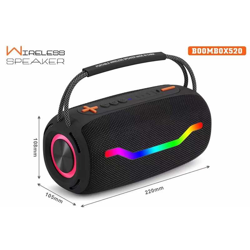 ลำโพงบลูทูธ ลำโพงบลูทูธเบสหนัก รุ่นใหม่ boombox520 คุณภาพเสียงดี เบสทรงพลัง มีมิติ ของแท้ 100% ราคา ถูกที่สุด ดีลบีเคเค แกลเลอรีภาพที่ 8