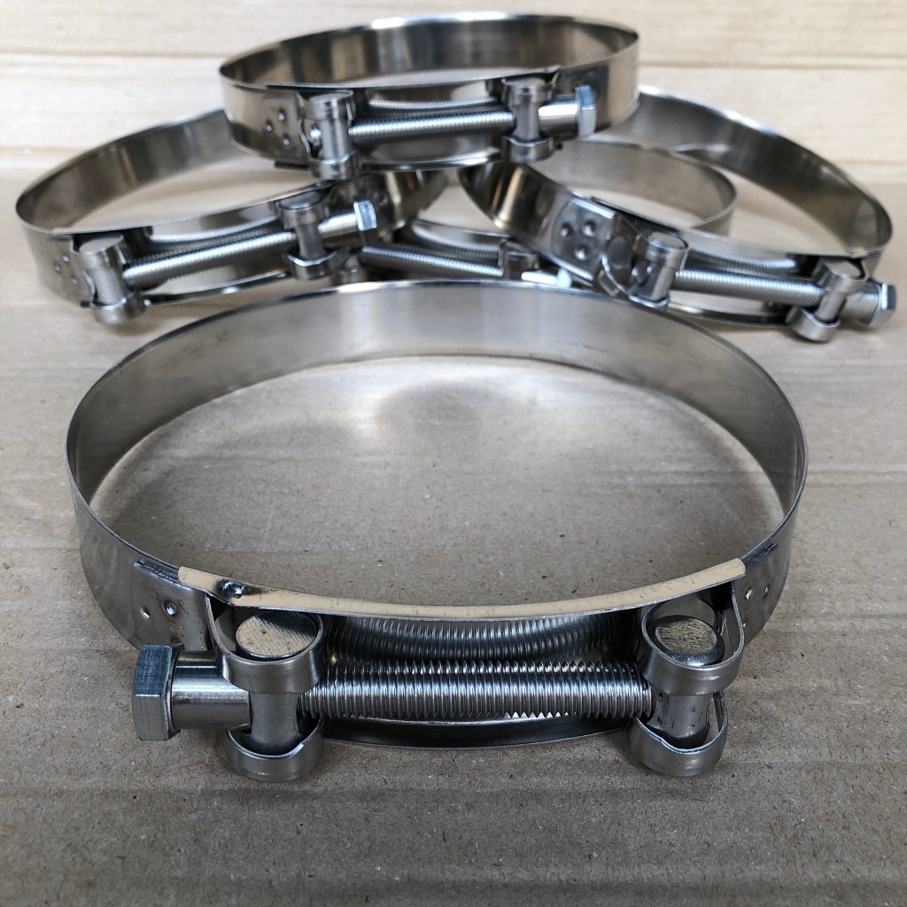 เหล็กรัดท่อ เข็มขัดรัดท่อ สแตนเลสทั้งตัว URO-FLEX SS-304