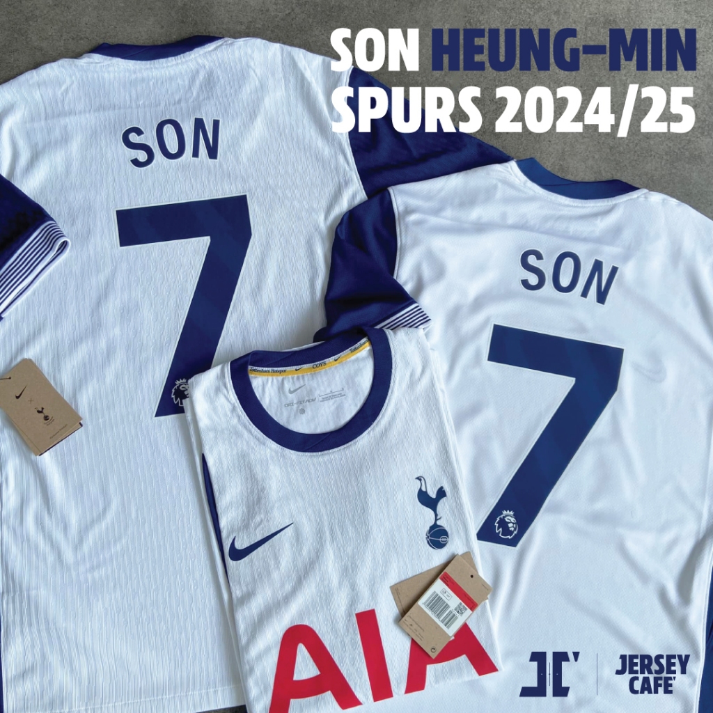 สเปอร์ส พร้อมเบอร์ซน ฮึง-มิน 2024/25 ของแท้!! มี 2 เกรดให้เลือก / Spurs Son Heung-Min 2024/25 ของแท้