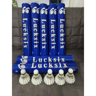 ลูกแบดมินตัน​ Luck Six ขนห่าน​อึด​ ทน​ คุ้ม