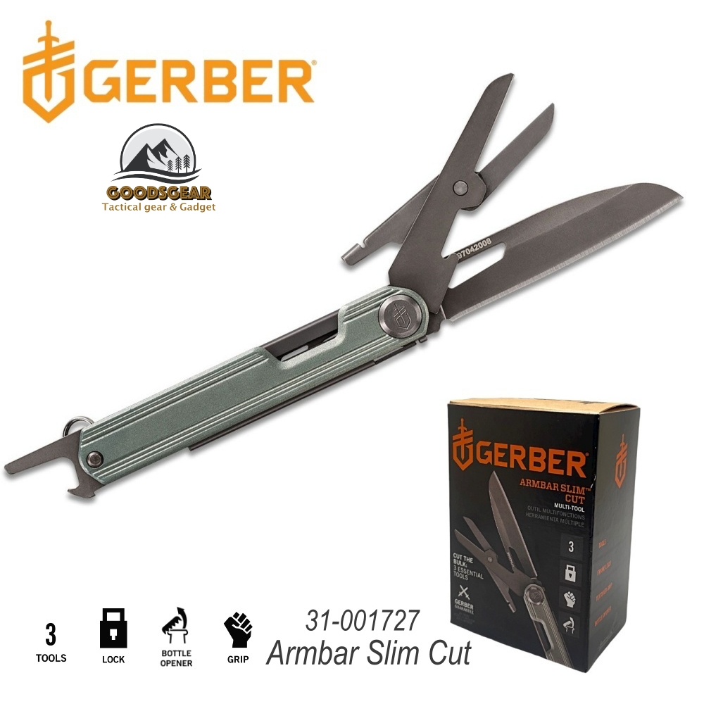 มีด+กรรไกร เครื่องมือสารพัดประโยชน์ Gerber Armbar Slim Cut,Baltic Haze 31-001727