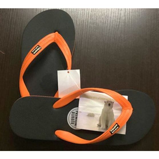 Hippo bloo รองเท้าแตะฮิปโปบูล Black Orange ชาย/หญิง ดำ/ ส้ม หูส้ม