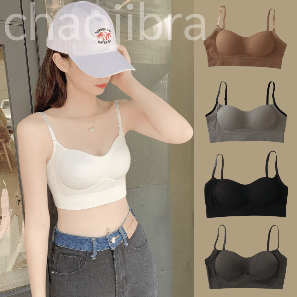 สปอร์ตบราไร้โครง บราคุณผู้หญิง รุ่น B-042 มีตะขอหลัง ฟองน้ำในตัว สีพื้นเเบบผู้ดี เนื้อผ้าดีใส่สบาย พร้อมส่ง