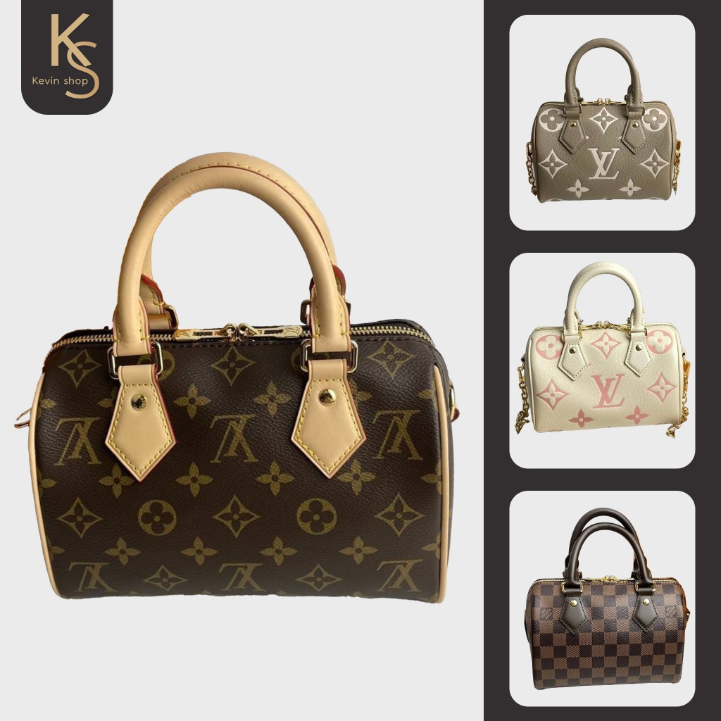 หลุยส์วิตตอง Louis Vuitton Speedy 20กระเป๋ารุ่น handbag Shoulder Bag กระเป๋าสะพายสตรี แบรนด์ Italy💯