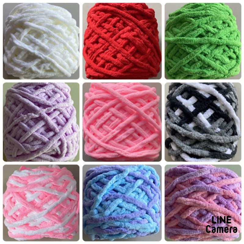 ไหมพรมอูด้งน้ำหนัก100g.(+-5)มีทั้งสีพื้นและสีเหลือบ