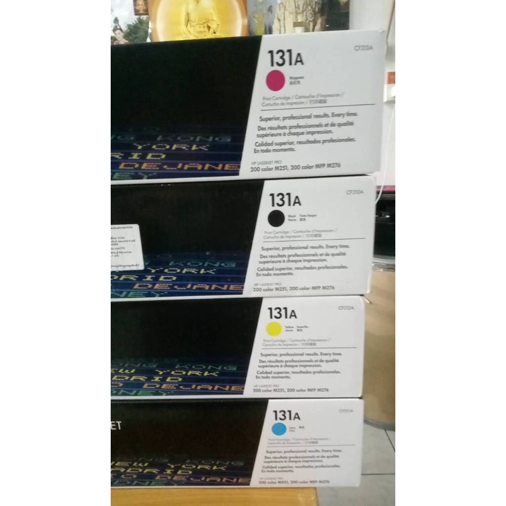 Original Hp (131A) CF210A / CF211A / CF212A / CF213A 200 หมึกโทนเนอร์ แท้ color MFP M251/ M276/M276n