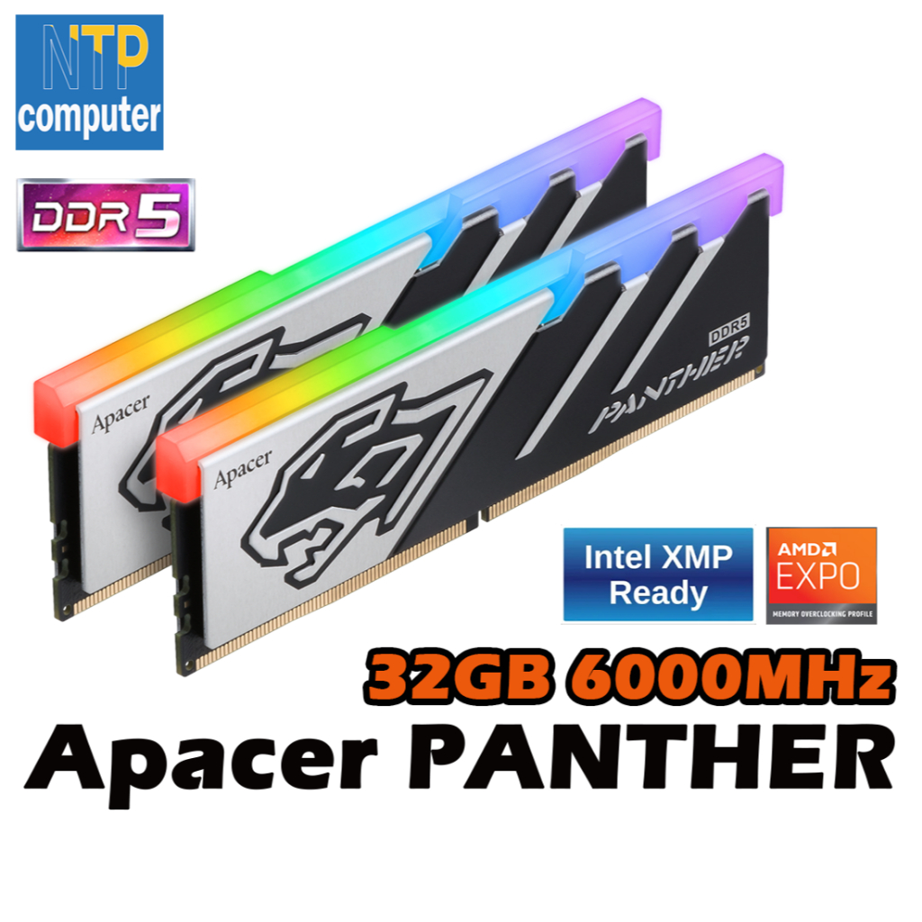 32GB DDR5 6000Mhz Apacer PANTHER RGB DDR5 16GB X2