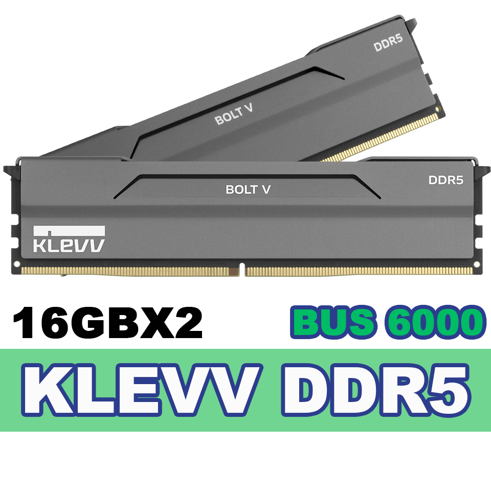 32GB DDR5 (16GBx2) RAM PC KLEVV BOLT V DDR5 6000MHz