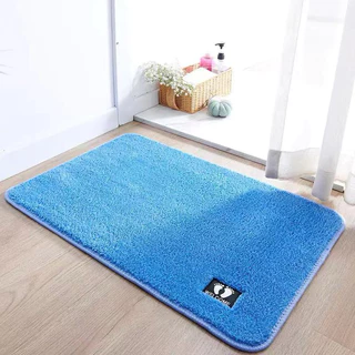 พรมเช็ดเท้า พรมประตู ขนาด 40x60 ซม. 10 สีให้เลือก ขนไม่รุดๆ