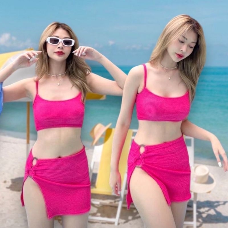 Sheeny ชุดว่ายน้ำ 3 ชิ้น  พร้อมกระโปรงBikini x skirt