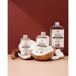 Pinnara น้ำมันมะพร้าวสกัดเย็นออร์แกนิค 100/250/500 ml Organic Cold Pressed Coconut Oil