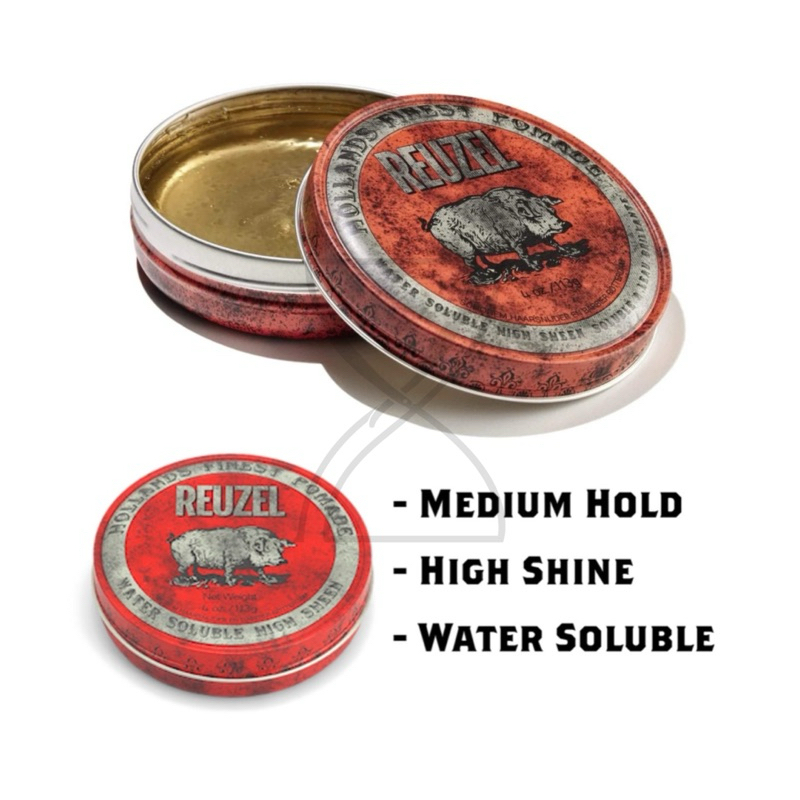 (พร้อมส่ง/ของแท้) REUZEL RED POMADE ช่วยจัดทรงผมทุกสภาพเส้นผม และเพิ่มประกายเงางาม สูตรน้ำ