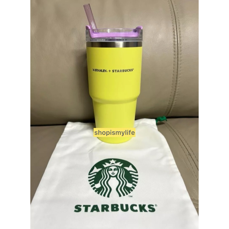 Starbucks Stanley 20oz Lime🍋 ขนาดพอดีมือ