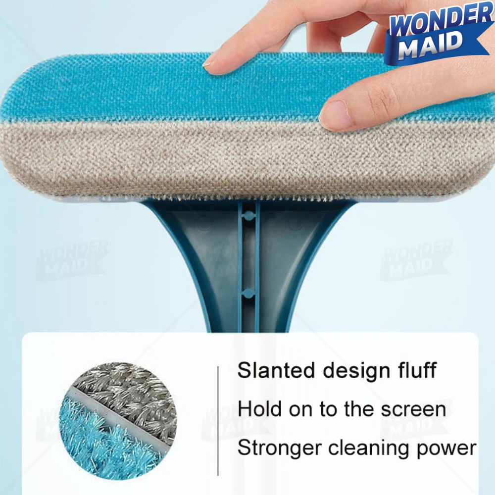 ✨ Wondermaid ✨ แปรงทำความสะอาดมุ้งลวด แปรงขัดมุ้งลวด ไม้เช็ดกระจก ทำความสะอาดหน้าต่าง ผลิตจากวัสดุ PP มีให้เลือก 3 แบบ - รูปที่ 6