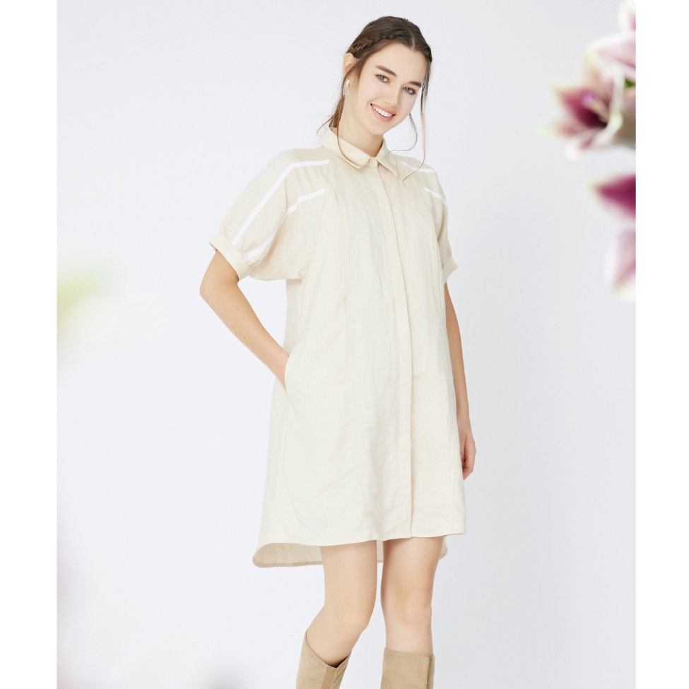 Nitan (นิทาน) เดรสให้นม ชุดคลุมท้อง รุ่น Darin Maternity and Nursing Dress