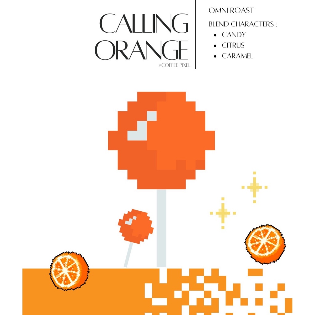 เมล็ดกาแฟ Calling orange blend เมล็ดกาแฟ omni roast กาแฟคั่วกลาง กาแฟคั่วอ่อน