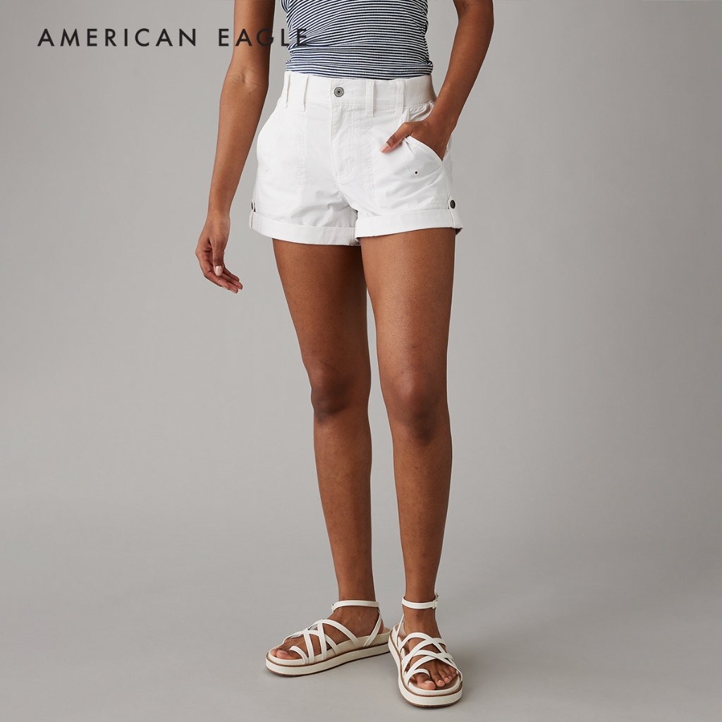 American Eagle Stretch 4" Perfect Cargo Short กางเกง ผู้หญิง ขาสั้น คาร์โก้ (EWSS 033-7646-100)