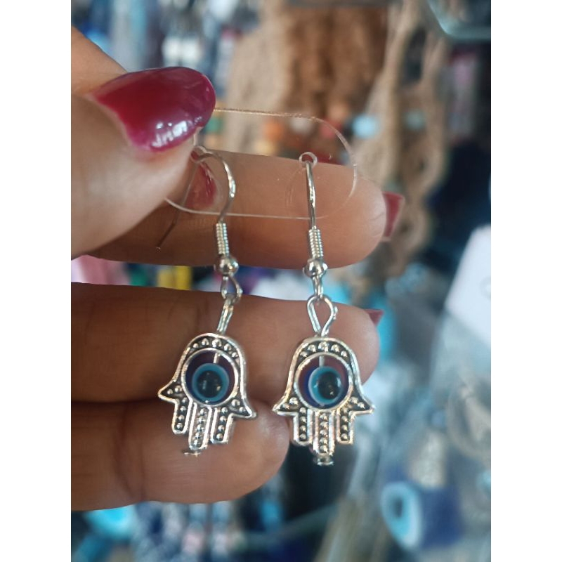 ต่างหูEvil Eye +Hamsa